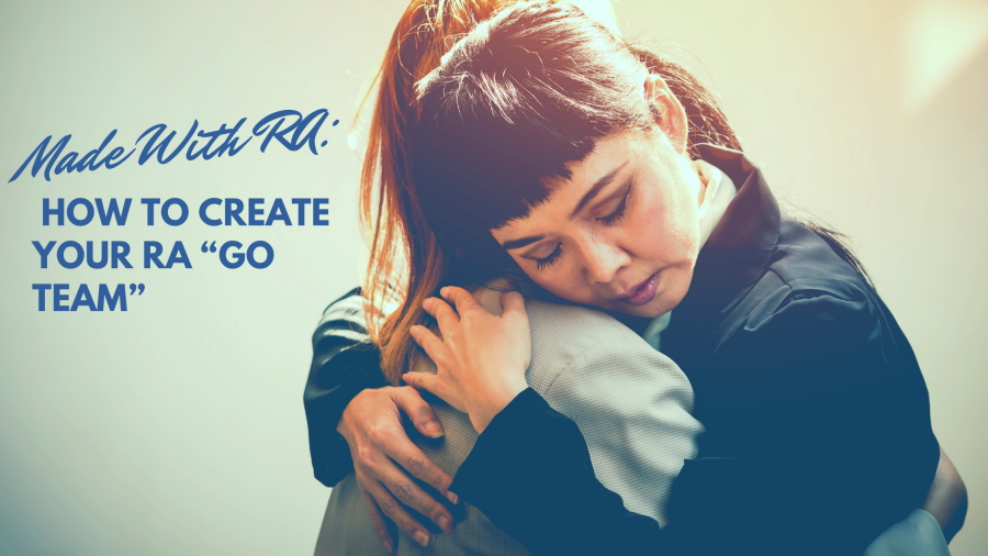 Soft-toned photo of two women hugging. One of them looks sad.